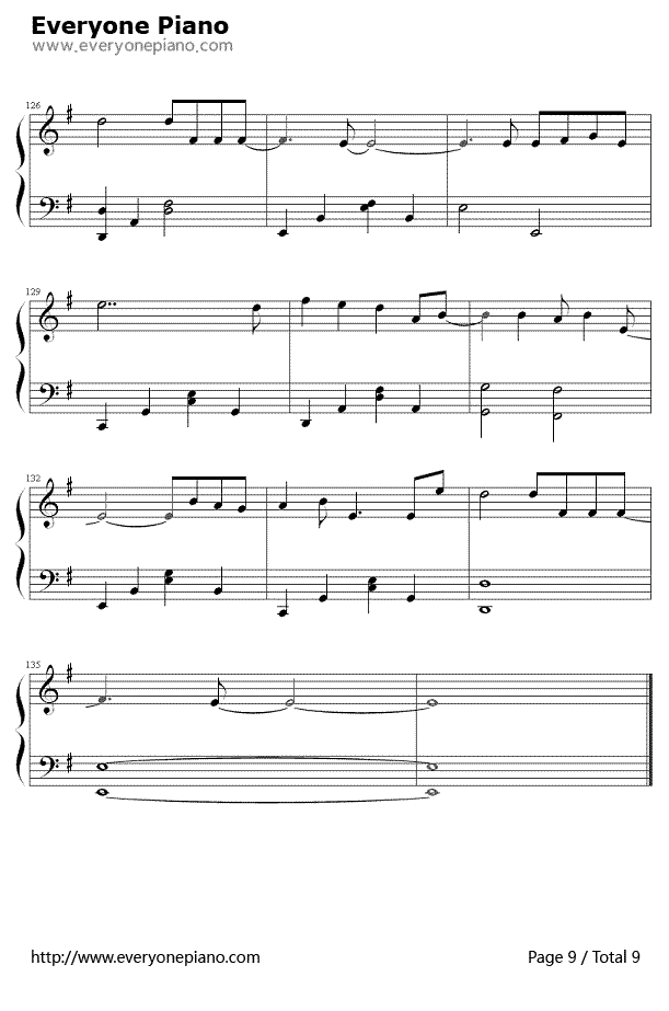 倾尽天下钢琴谱9-河图