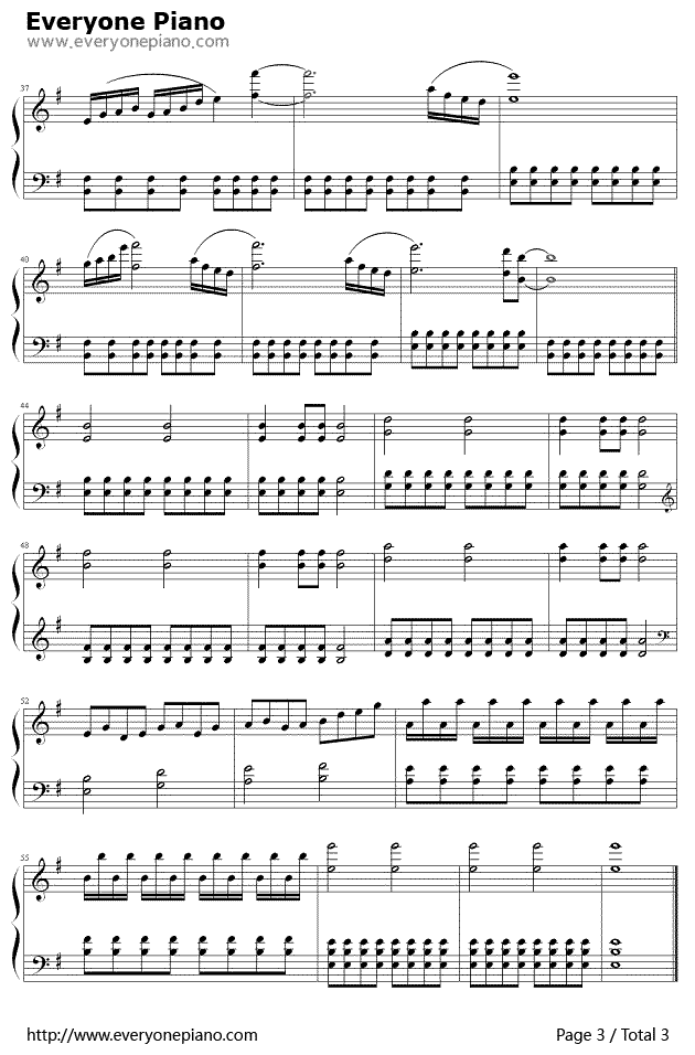 忐忑钢琴谱3-龚琳娜