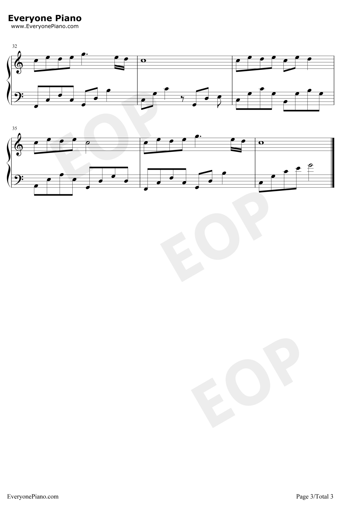 樱花草钢琴谱3-Sweety