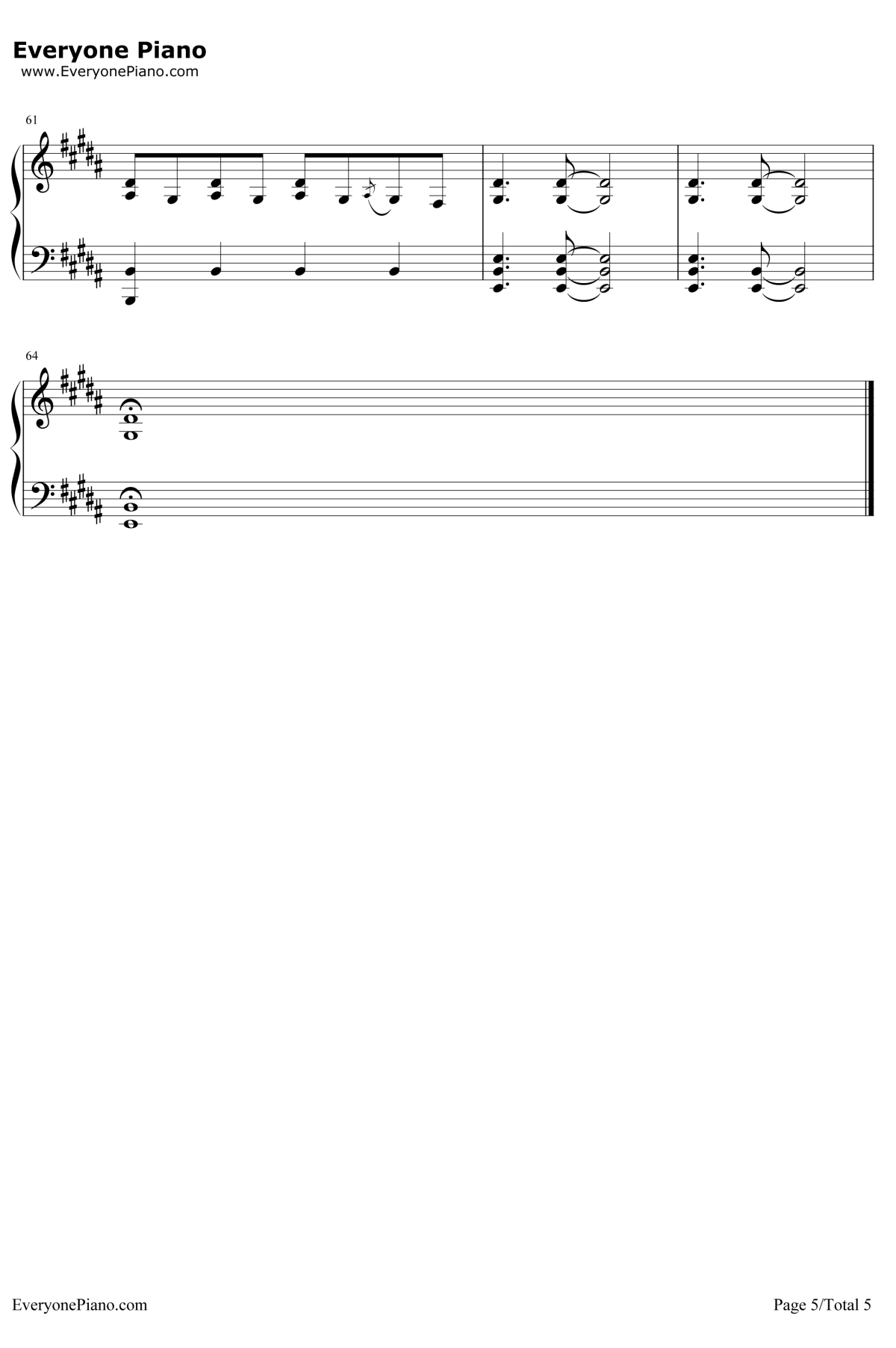 被雨伤透钢琴谱5-苏打绿