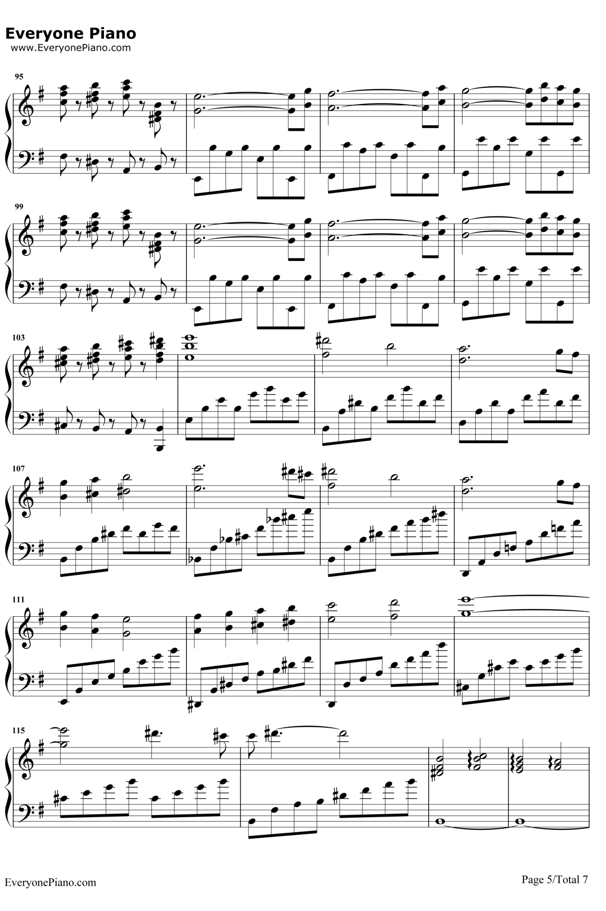 胡桃夹子钢琴谱5-张碧晨