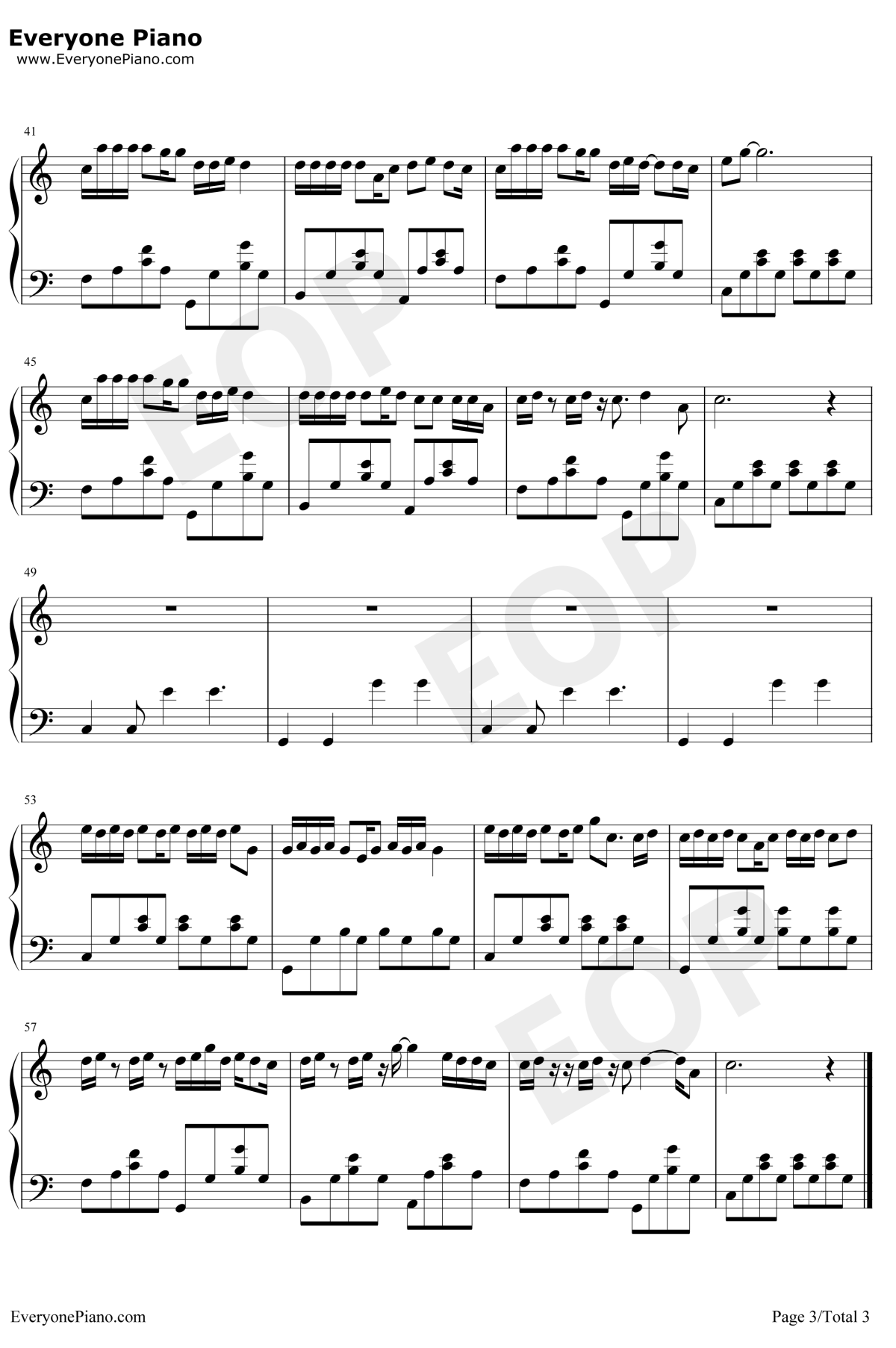 走马钢琴谱3-陈粒