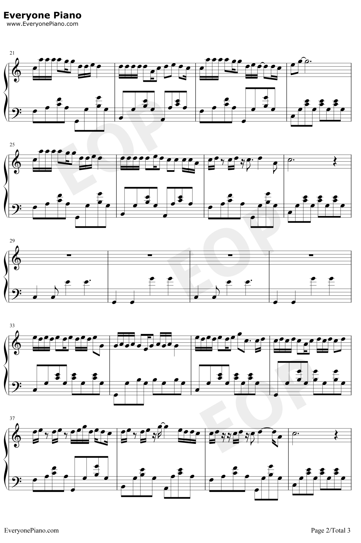 走马钢琴谱2-陈粒