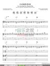Canon In D尤克里里指弹谱_Pachelbel_单音四线谱_尤克里里谱