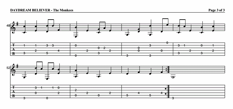 Believer指弹吉他谱3-Eddie