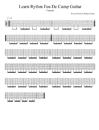 电吉他练习谱《Folk - Learn Rythm Feu De Camp Guitar》_电吉他乐谱