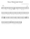 电吉他练习谱《Heavy Metal Guitar School - Part V》_电吉他乐谱