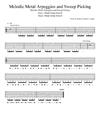 Heavy Metal Guitar School - Melodic Metal Arpeggios and Sweep Exercises_电吉他乐谱