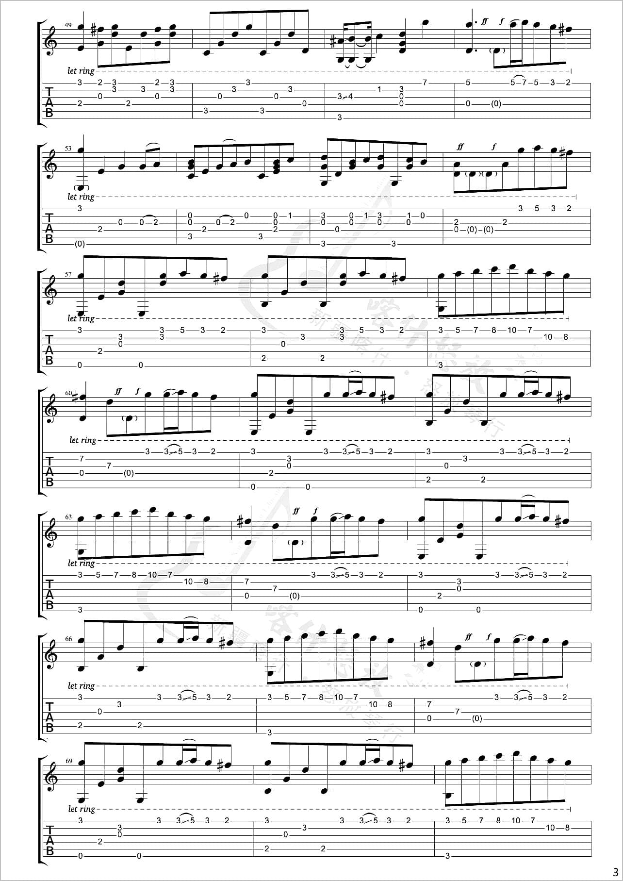 River-Flows-In-You指弹吉他谱3-郑成河