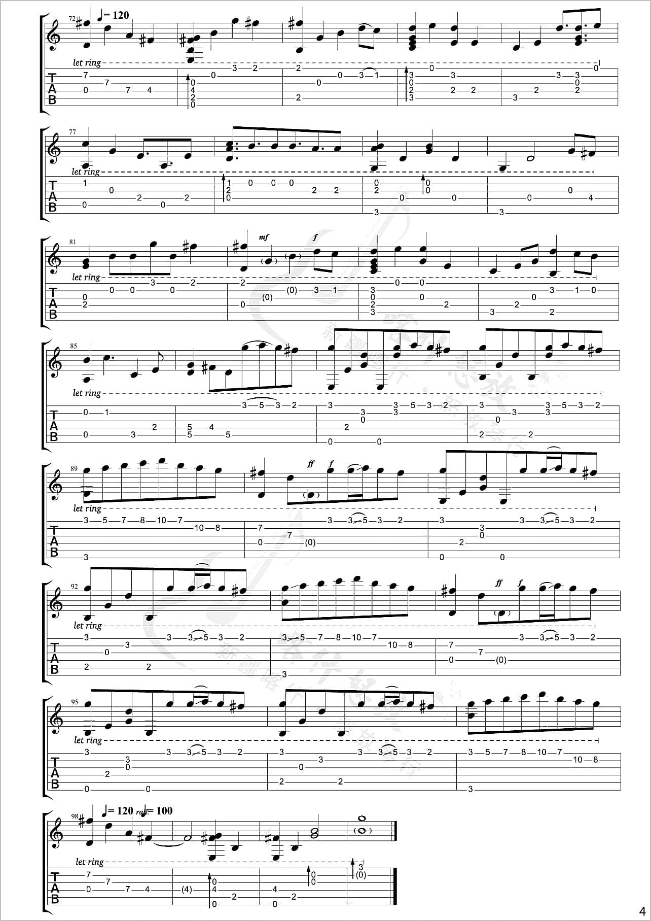 River-Flows-In-You指弹吉他谱4-郑成河