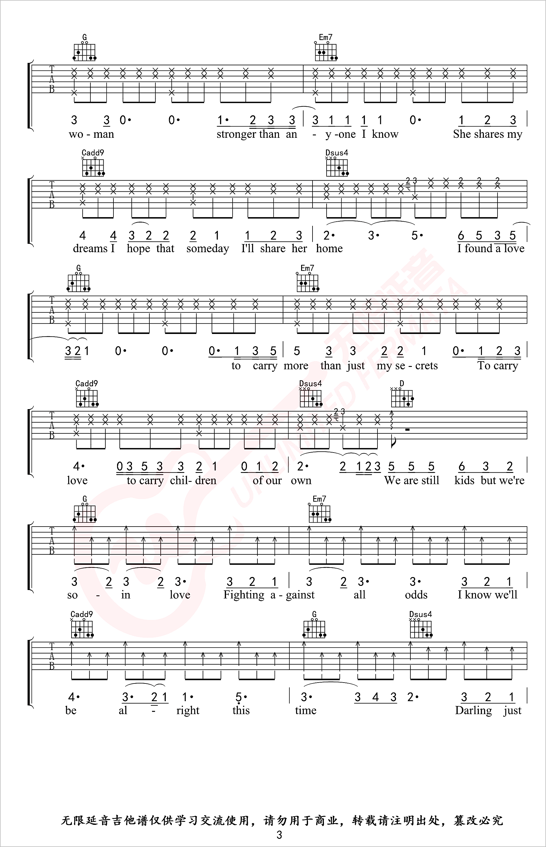 Perfect吉他谱3-Ed-Sheeran