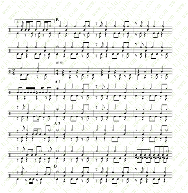 饿狼传说架子鼓谱3