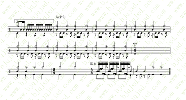 饿狼传说架子鼓谱4