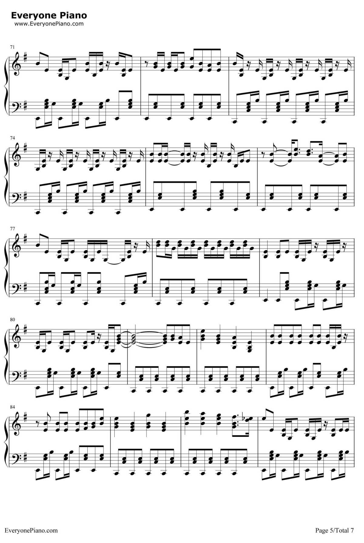 内外情人钢琴谱5