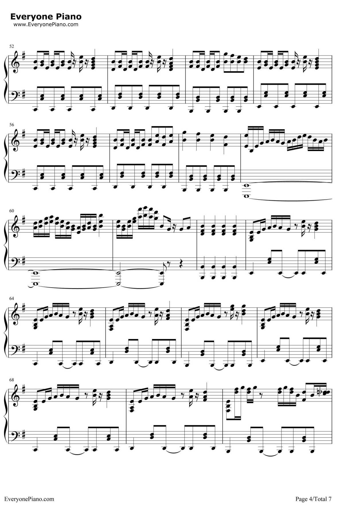 内外情人钢琴谱4