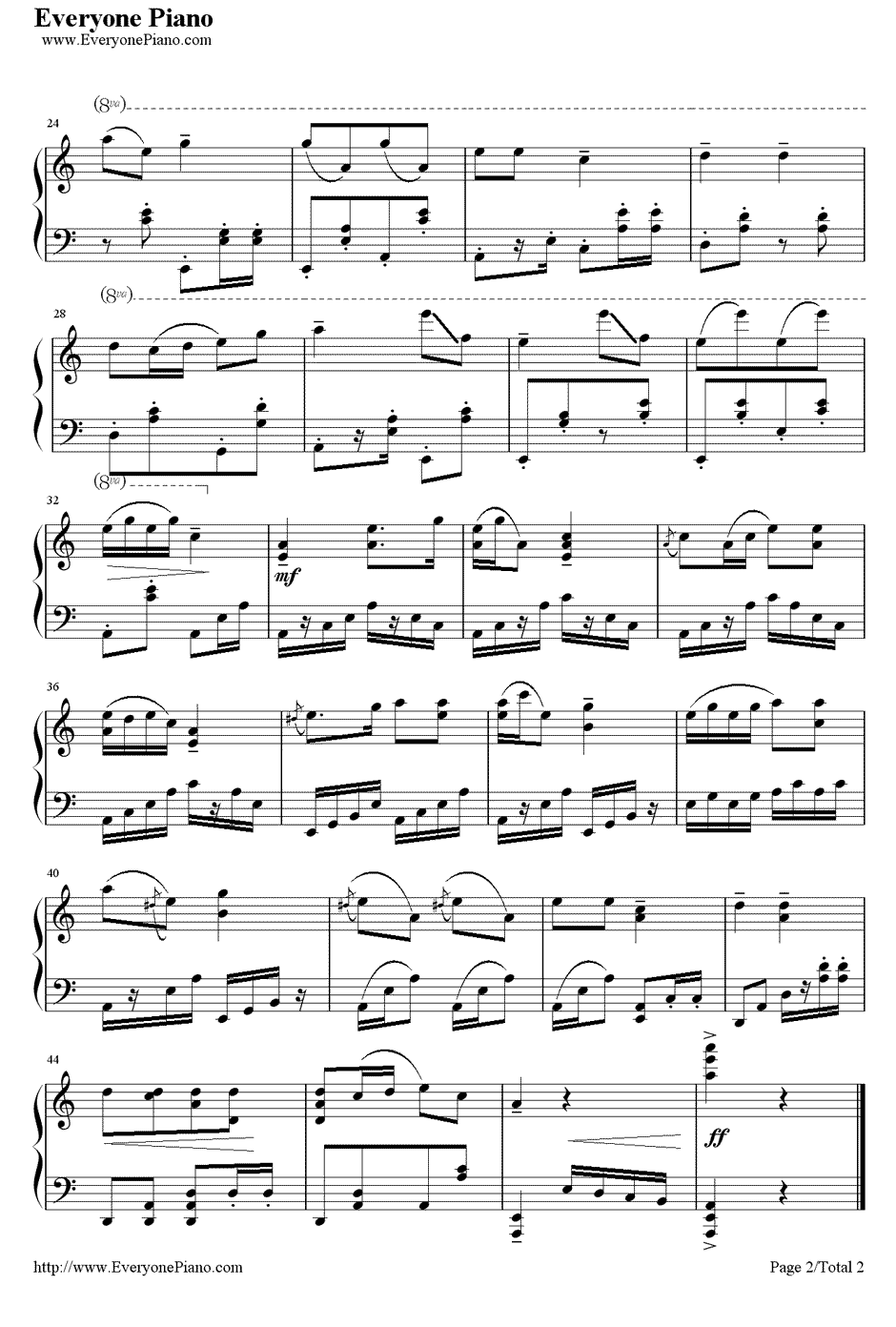 猪八戒背媳妇钢琴谱2