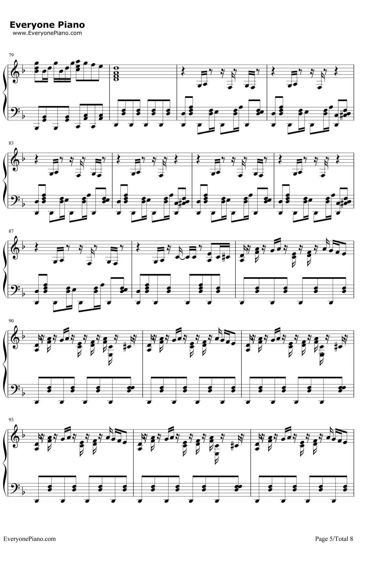 Night Of Knights钢琴谱5