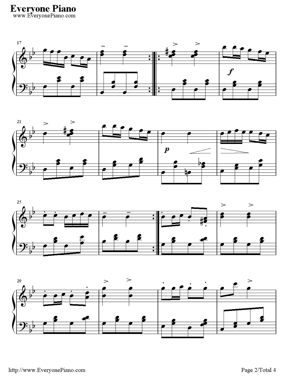 音乐的瞬间钢琴谱2