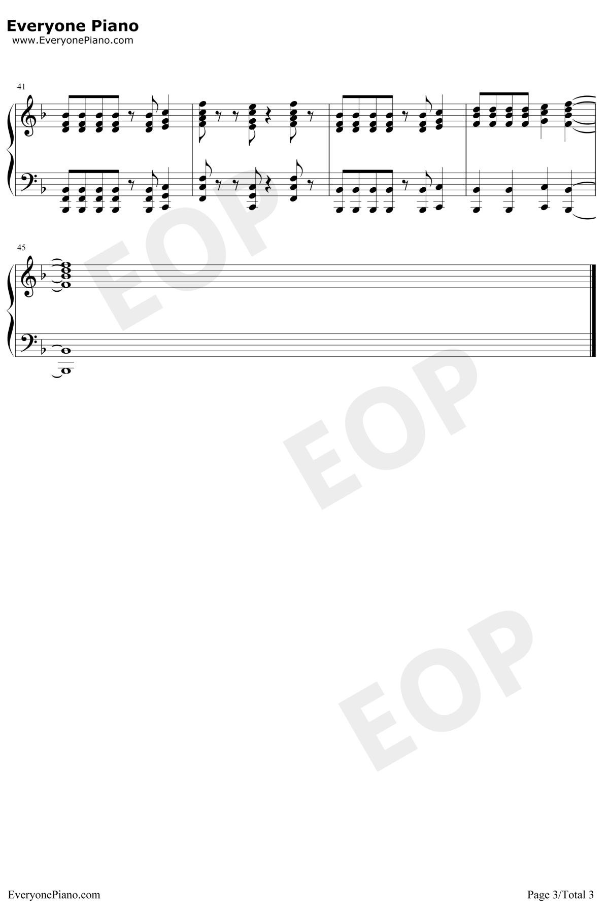 麦克斯奥特曼钢琴谱3