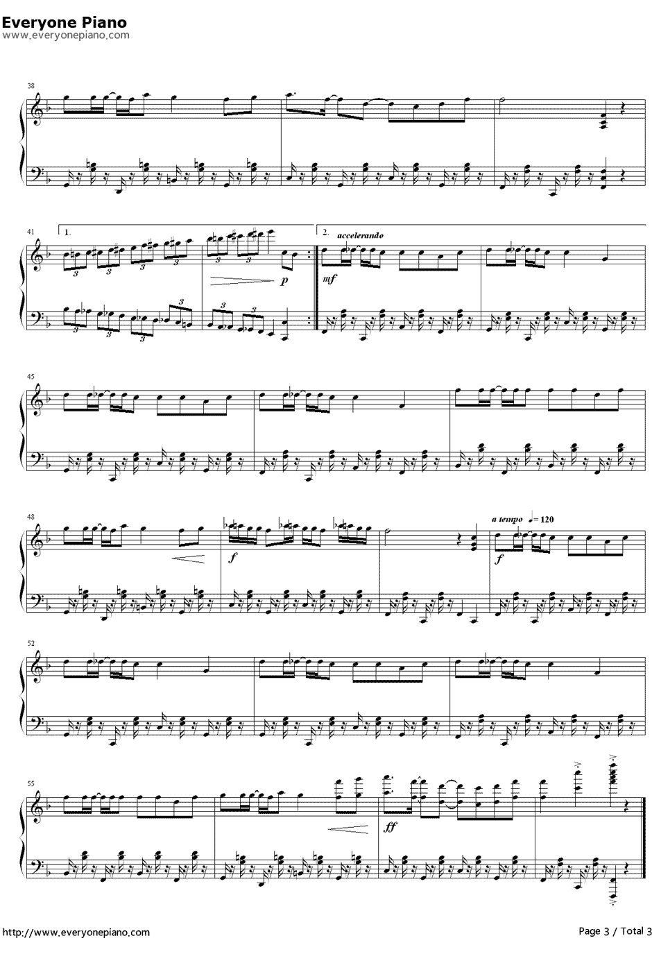 魔术先生钢琴谱3