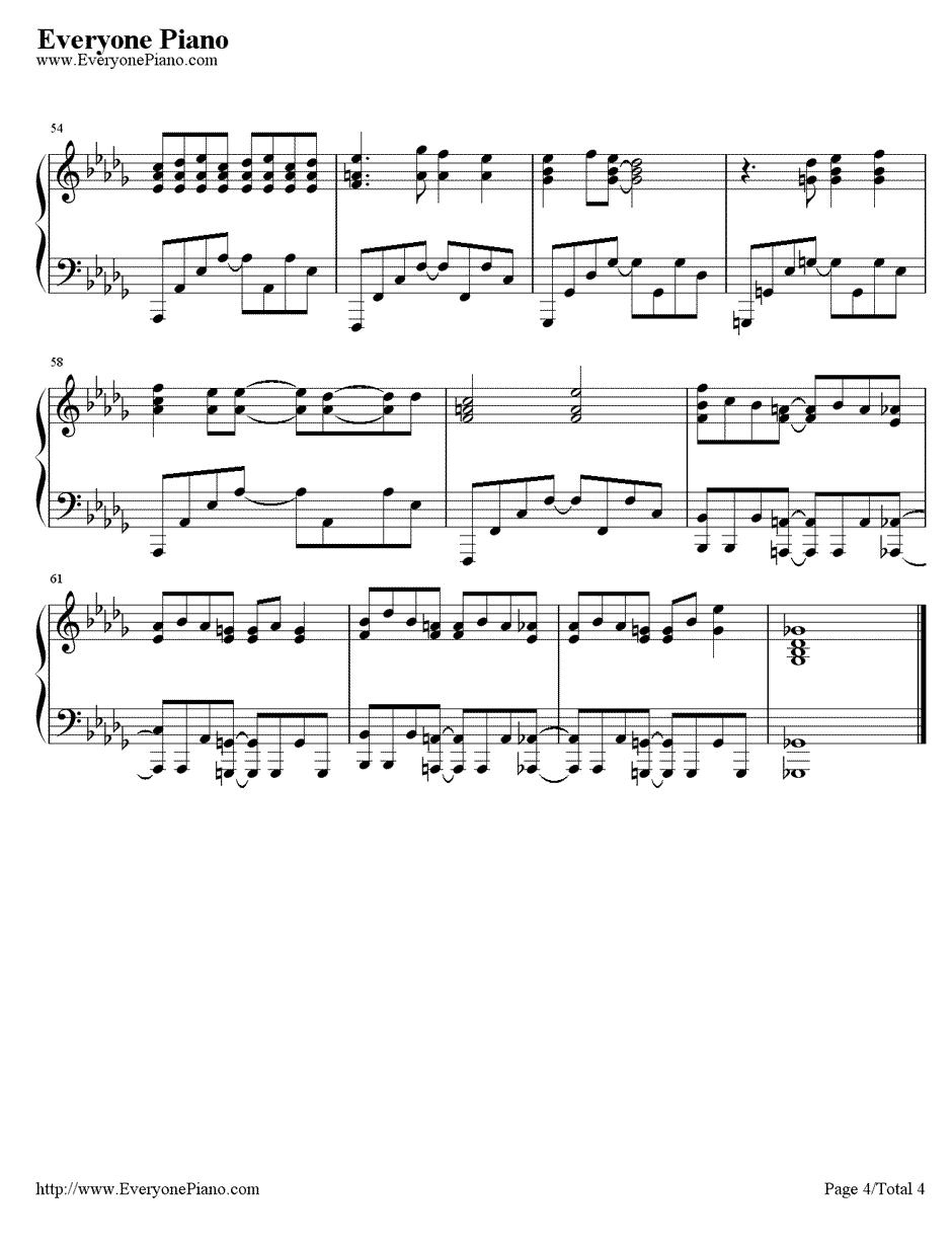 鼓动赤红色的罪钢琴谱4