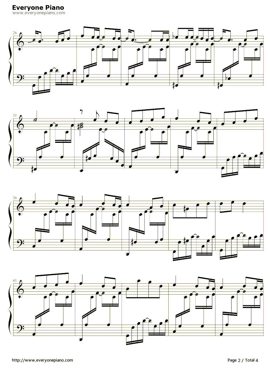 黑色毛衣钢琴谱2