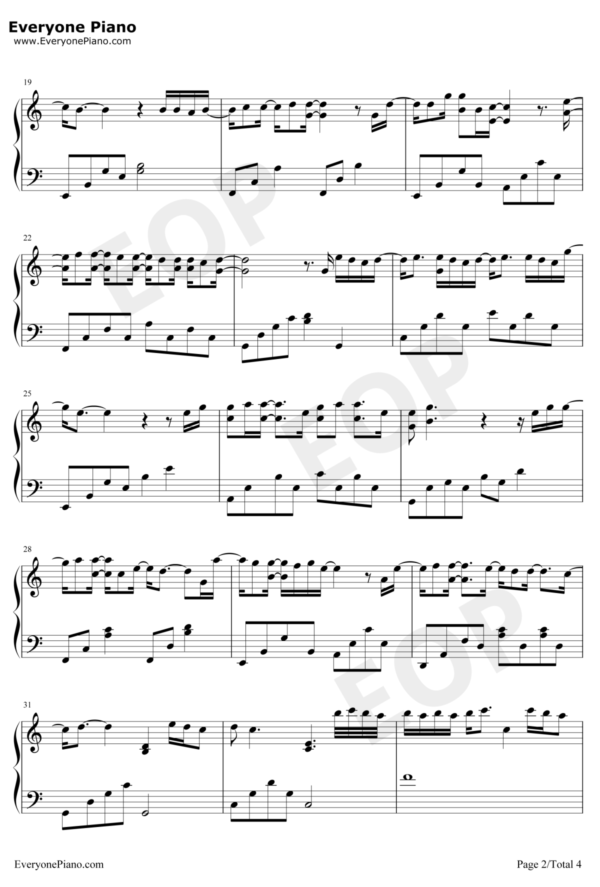 黑夜问白天钢琴谱2