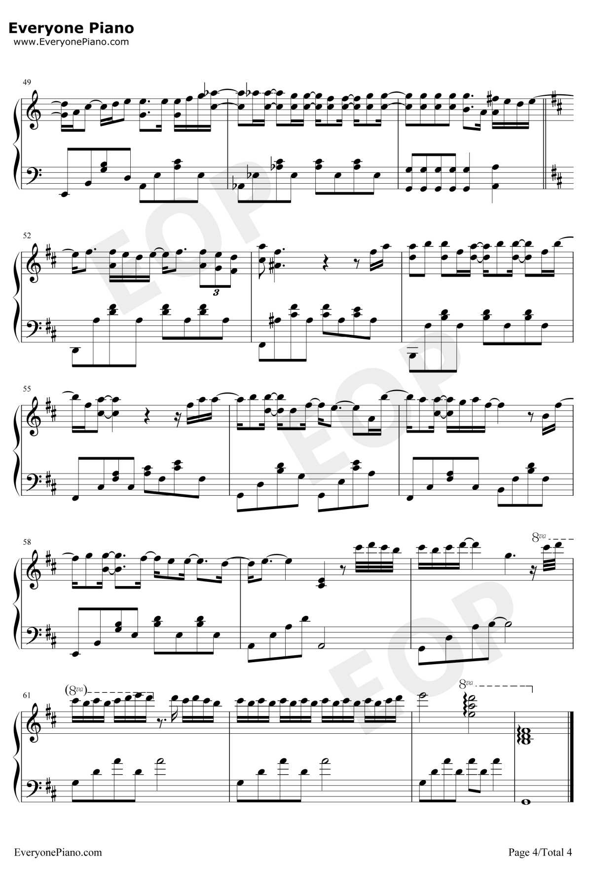 黑夜问白天钢琴谱4