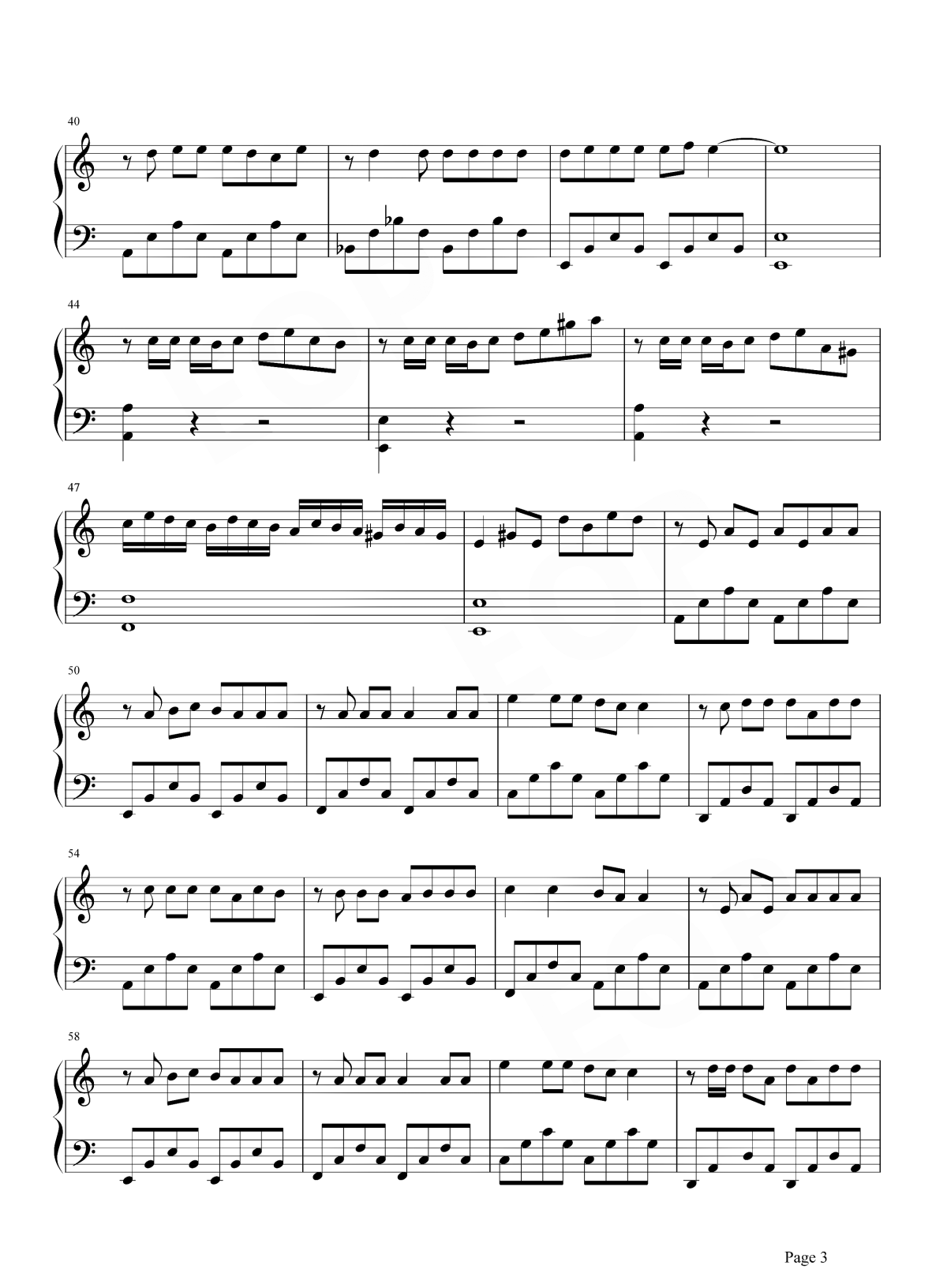 沙漠骆驼钢琴谱3