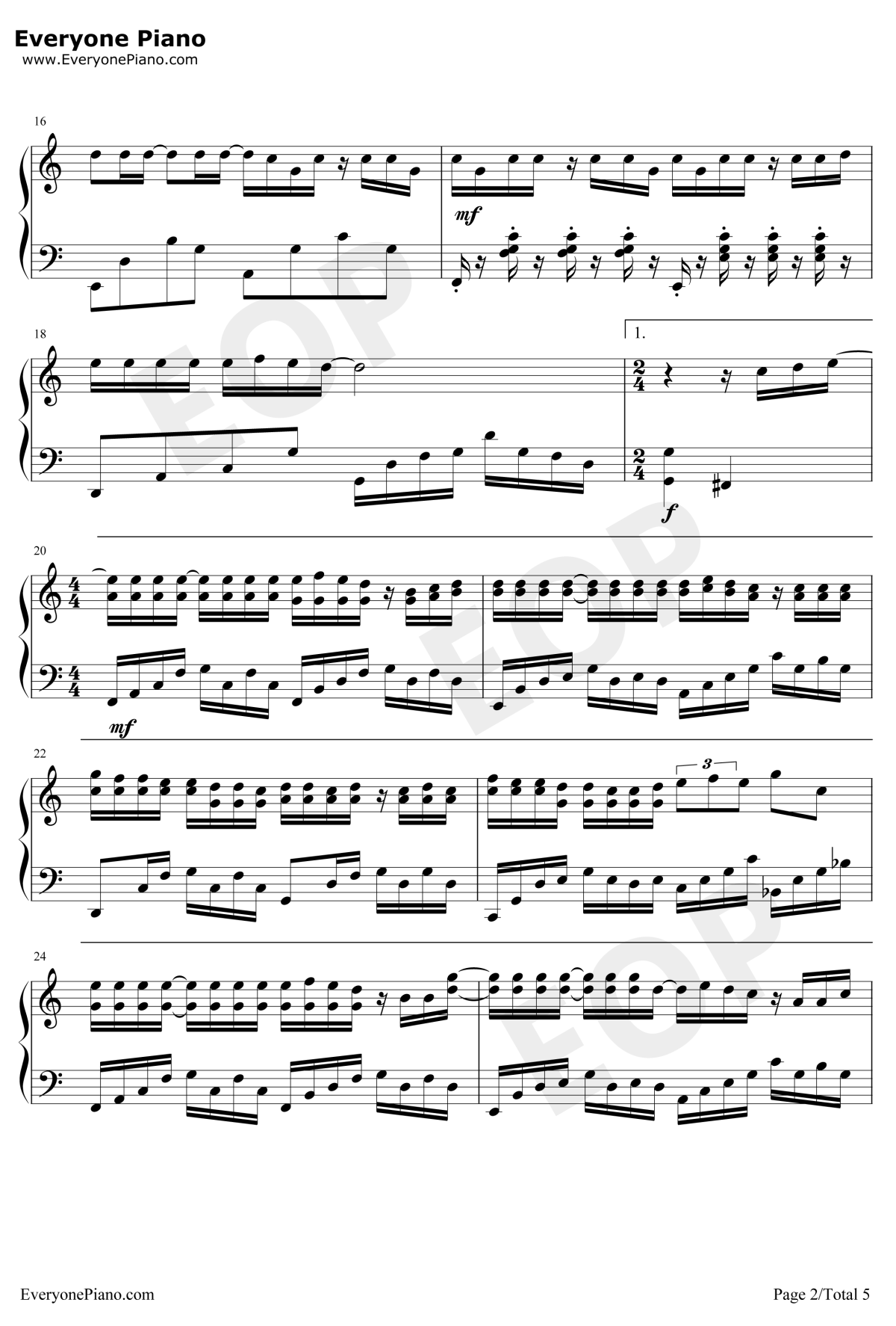 说好的幸福呢钢琴谱2