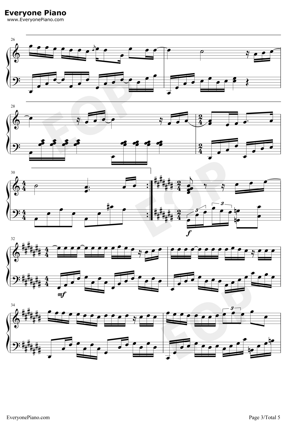 说好的幸福呢钢琴谱3