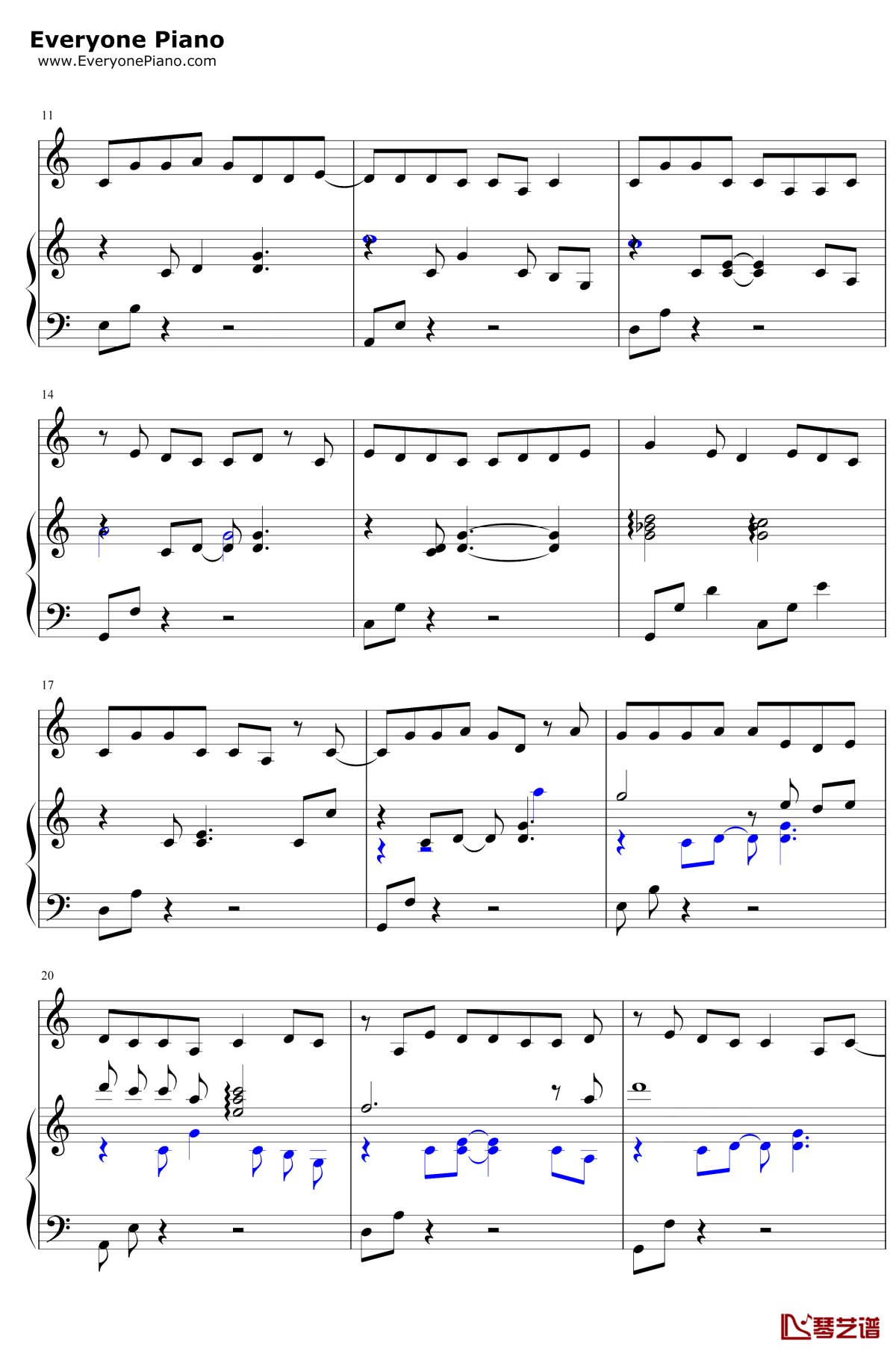 人间不值得钢琴谱2