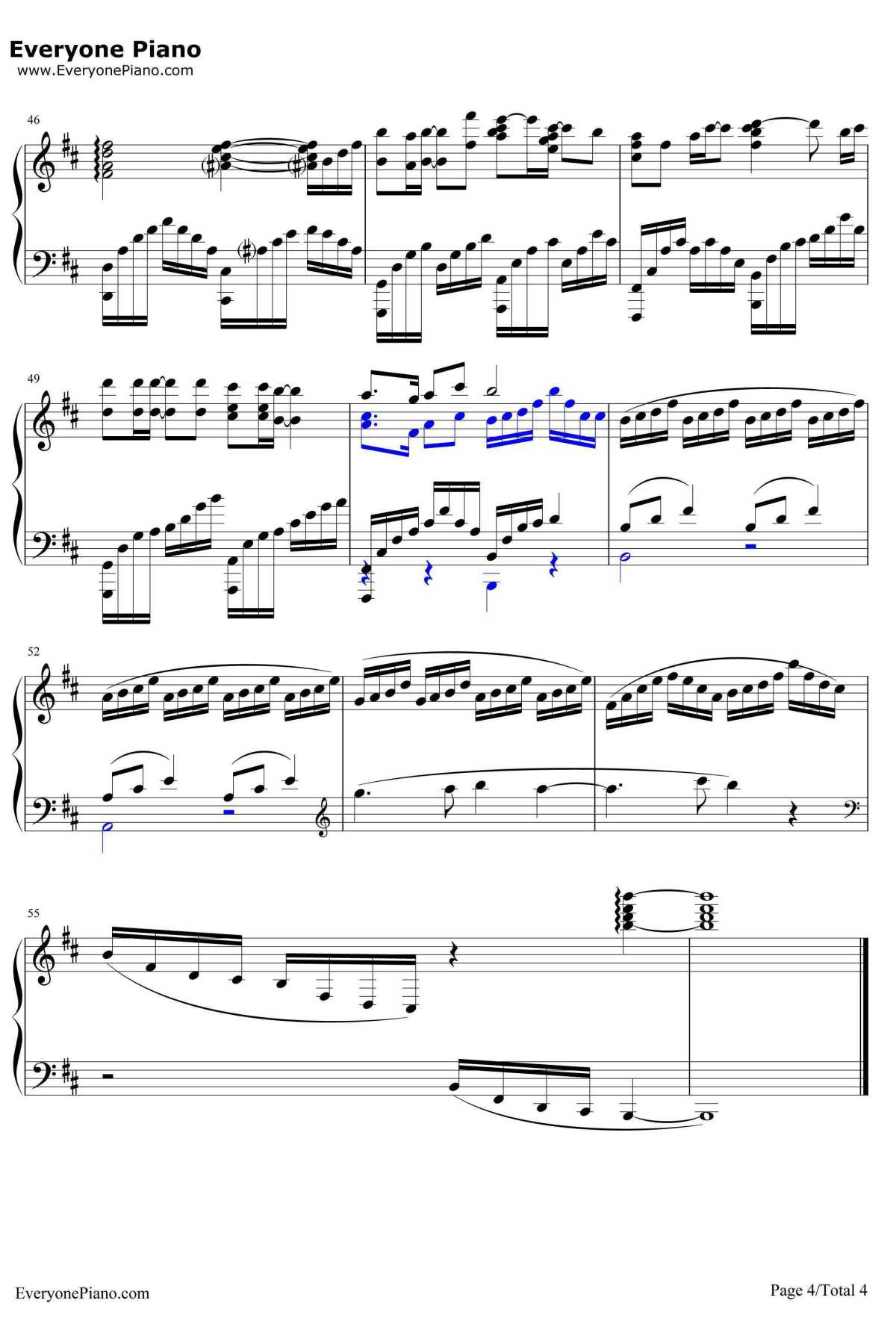 爱的供养钢琴谱4