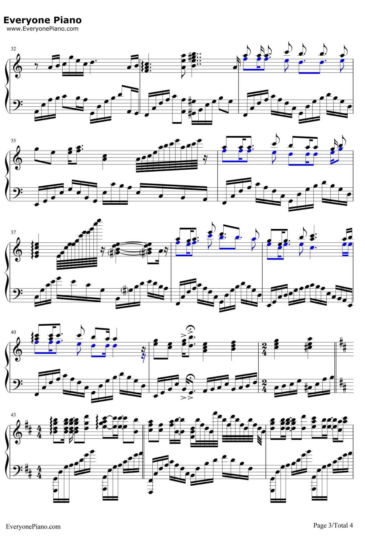 爱的供养钢琴谱3