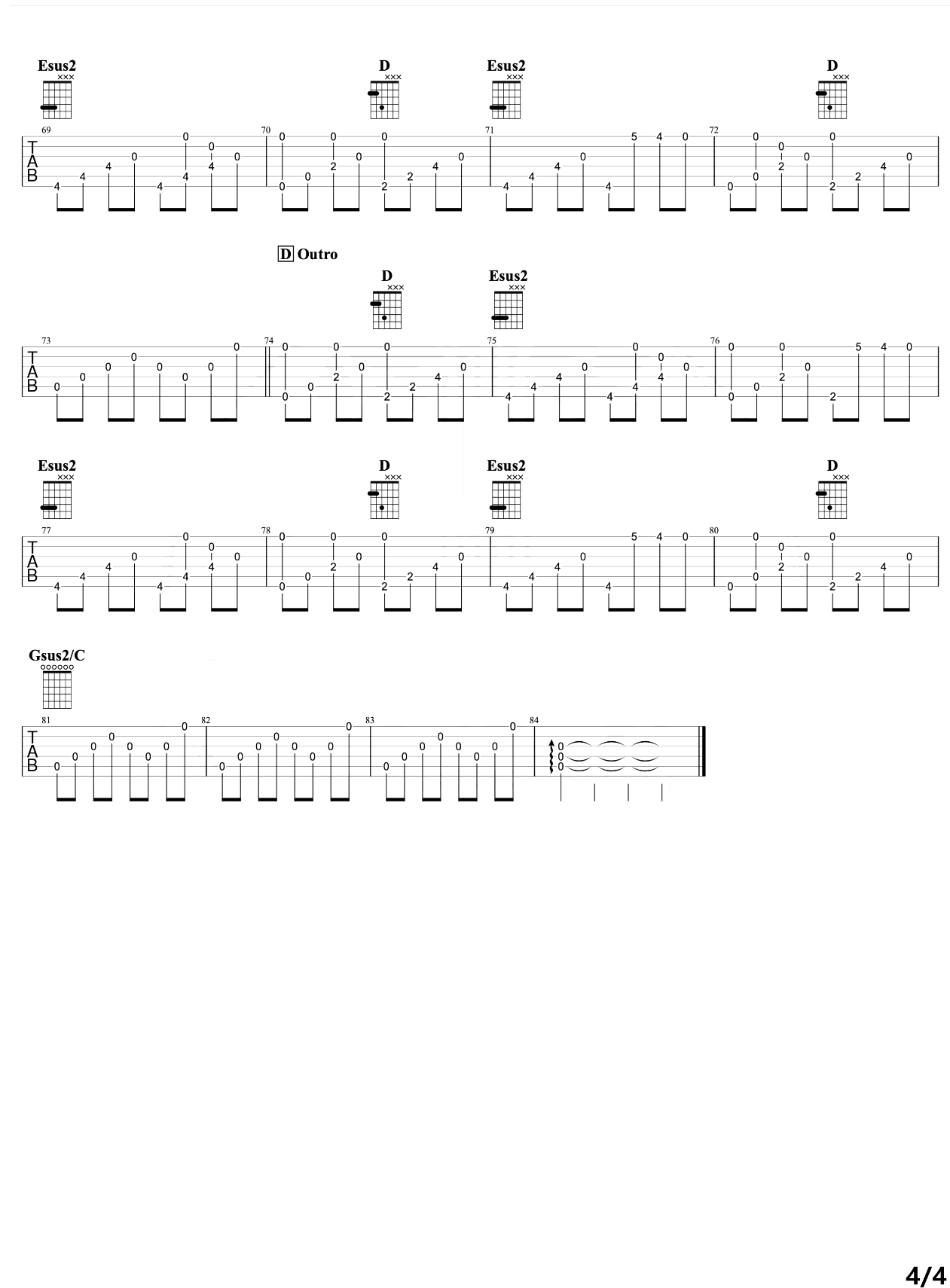 流行的云指弹谱_吉他独奏演示+教学视频_岸部真明
