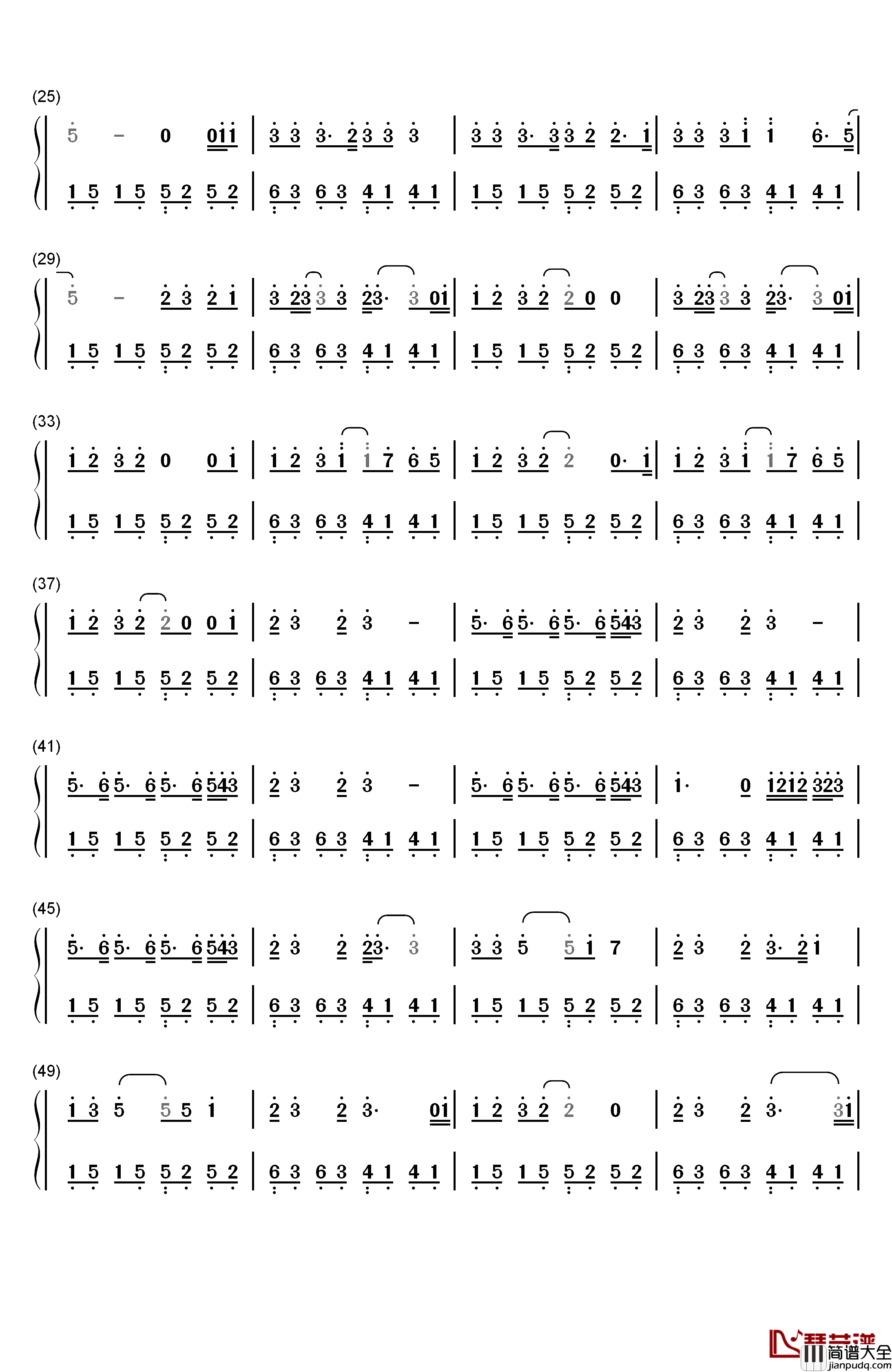 Listen钢琴简谱_数字双手_ONE_OK_ROCK_ft._Avril_Lavigne