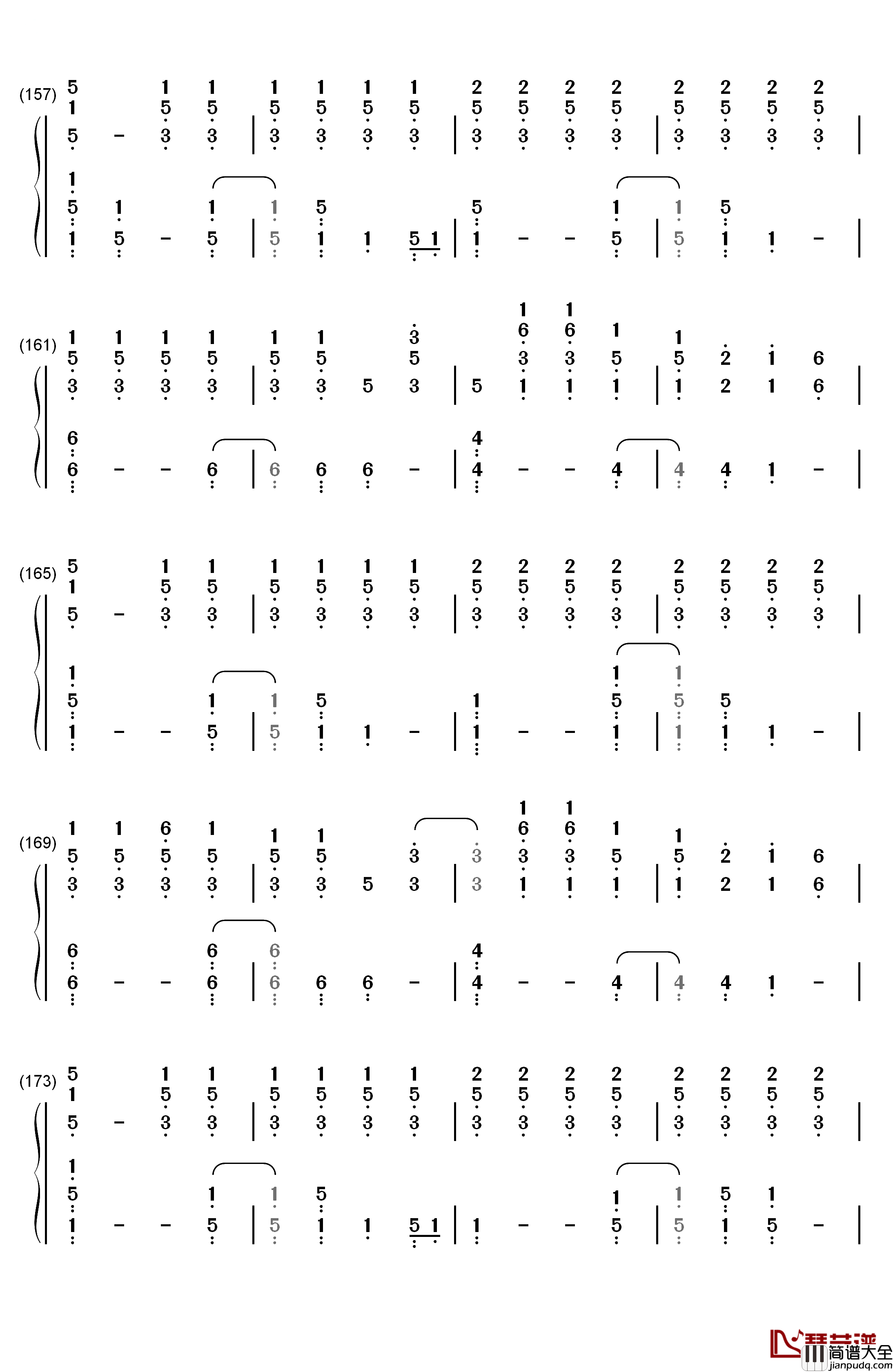 The_Scientist钢琴简谱_数字双手_Coldplay