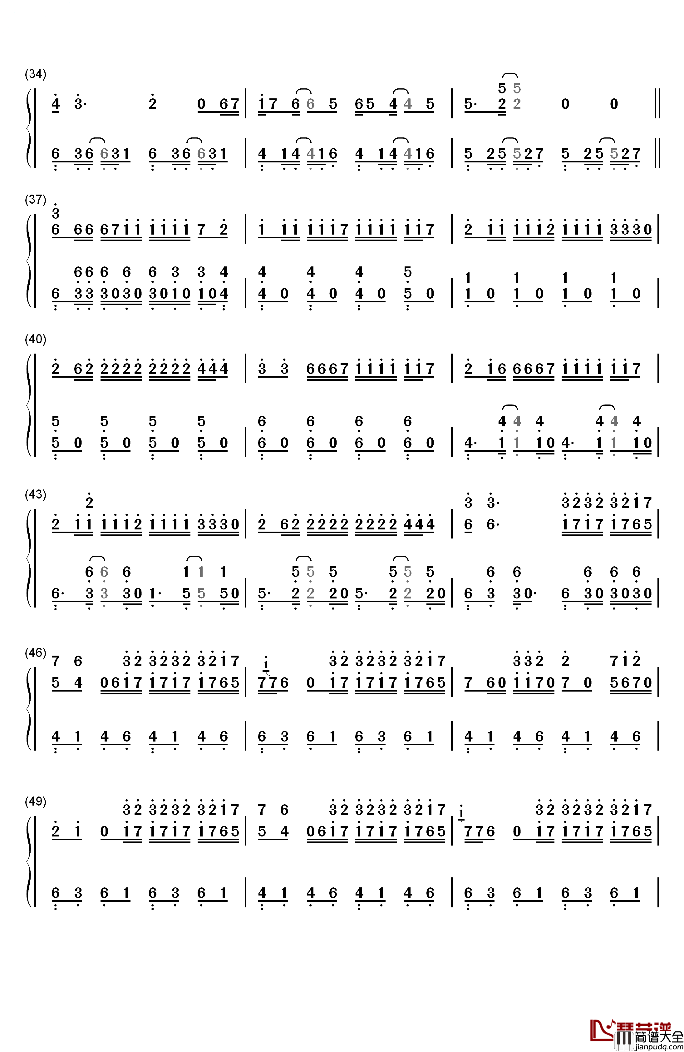 La_Bicicleta钢琴简谱_数字双手_Carlos_Vives_ft._Shakira