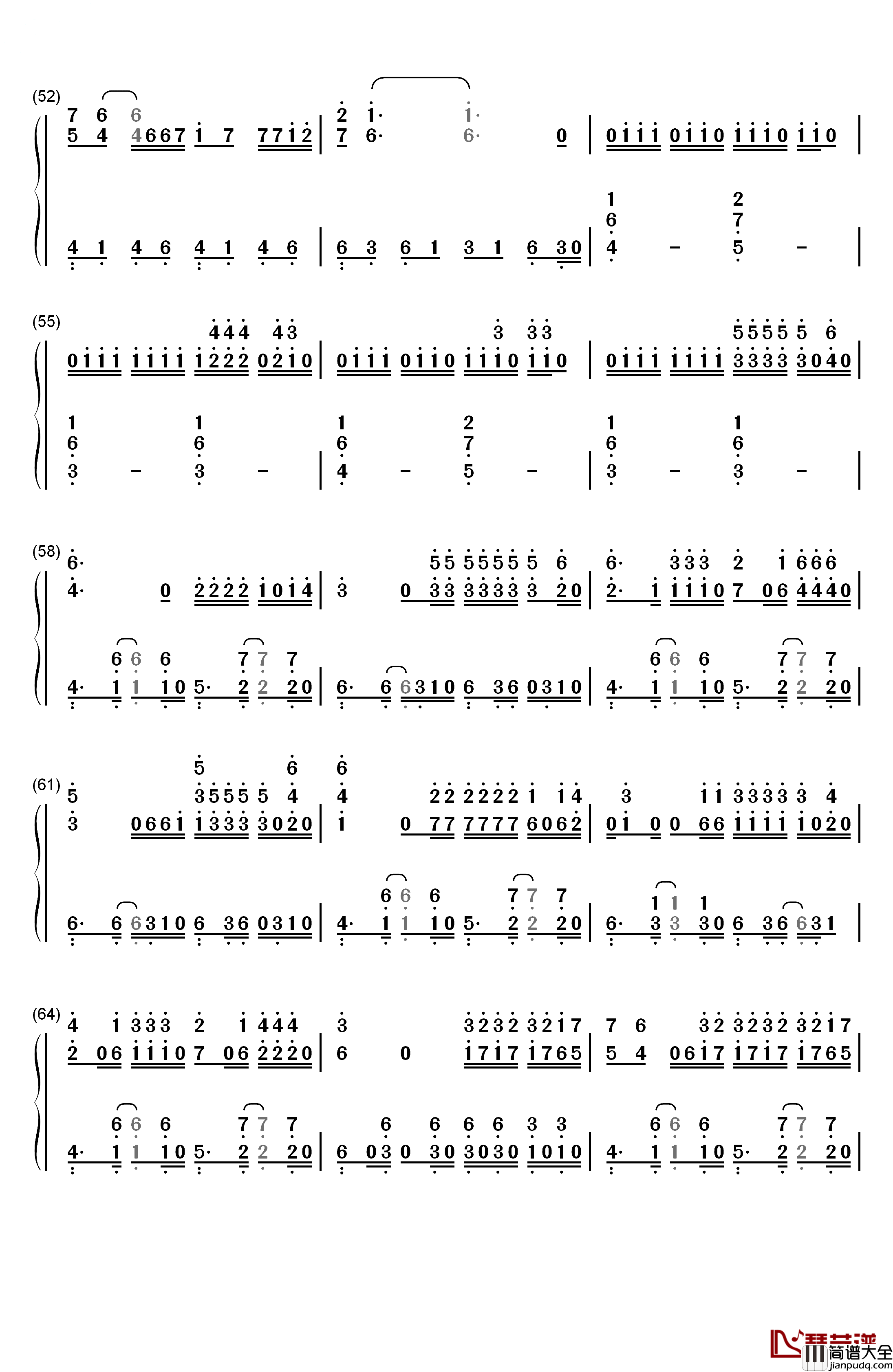 La_Bicicleta钢琴简谱_数字双手_Carlos_Vives_ft._Shakira
