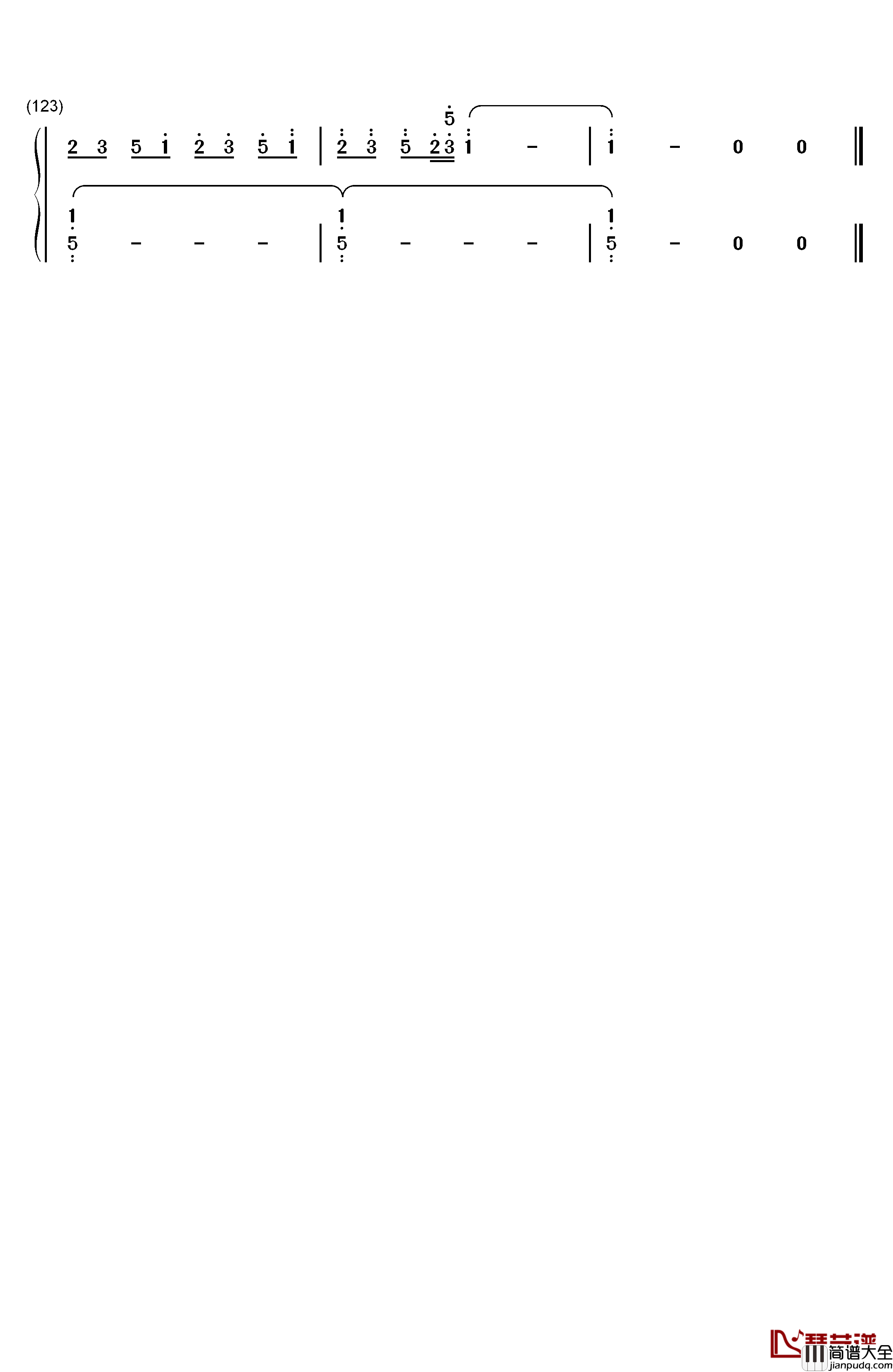 Asian_Dream_Song钢琴简谱_数字双手_久石让