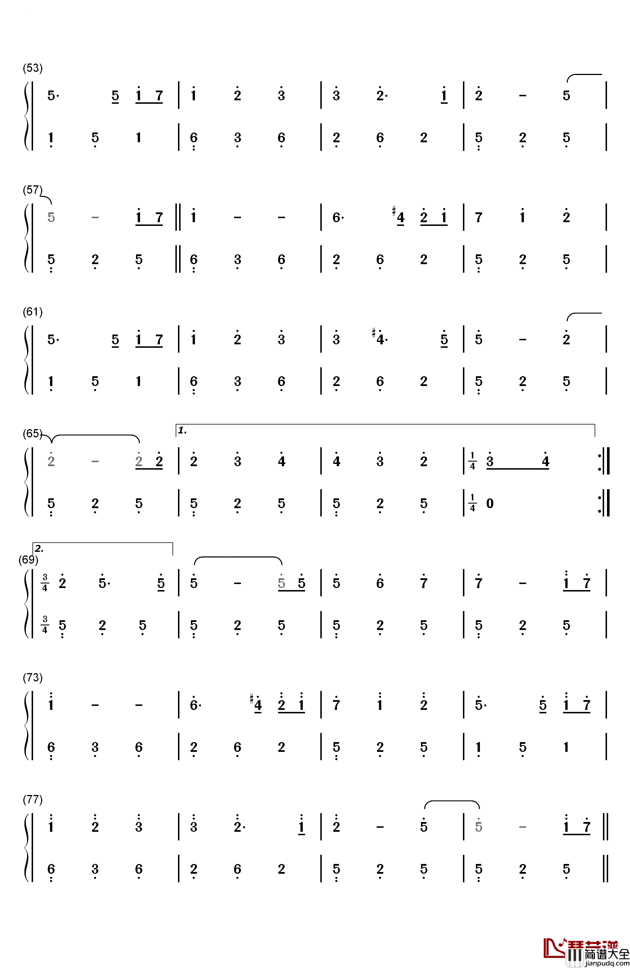 Butterfly_Waltz钢琴简谱_数字双手_Brian_Crain