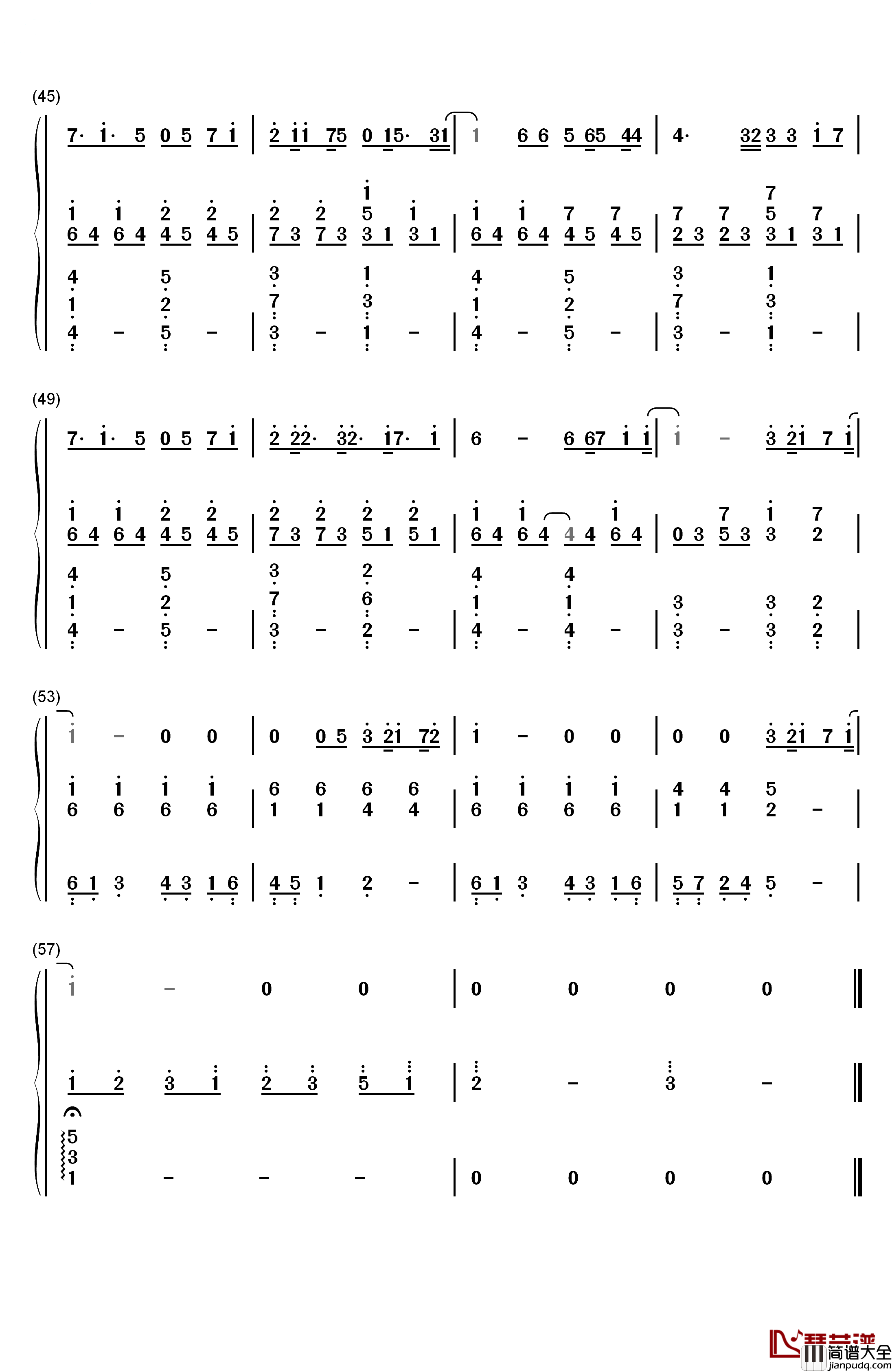 Divine钢琴简谱_数字双手_少女时代