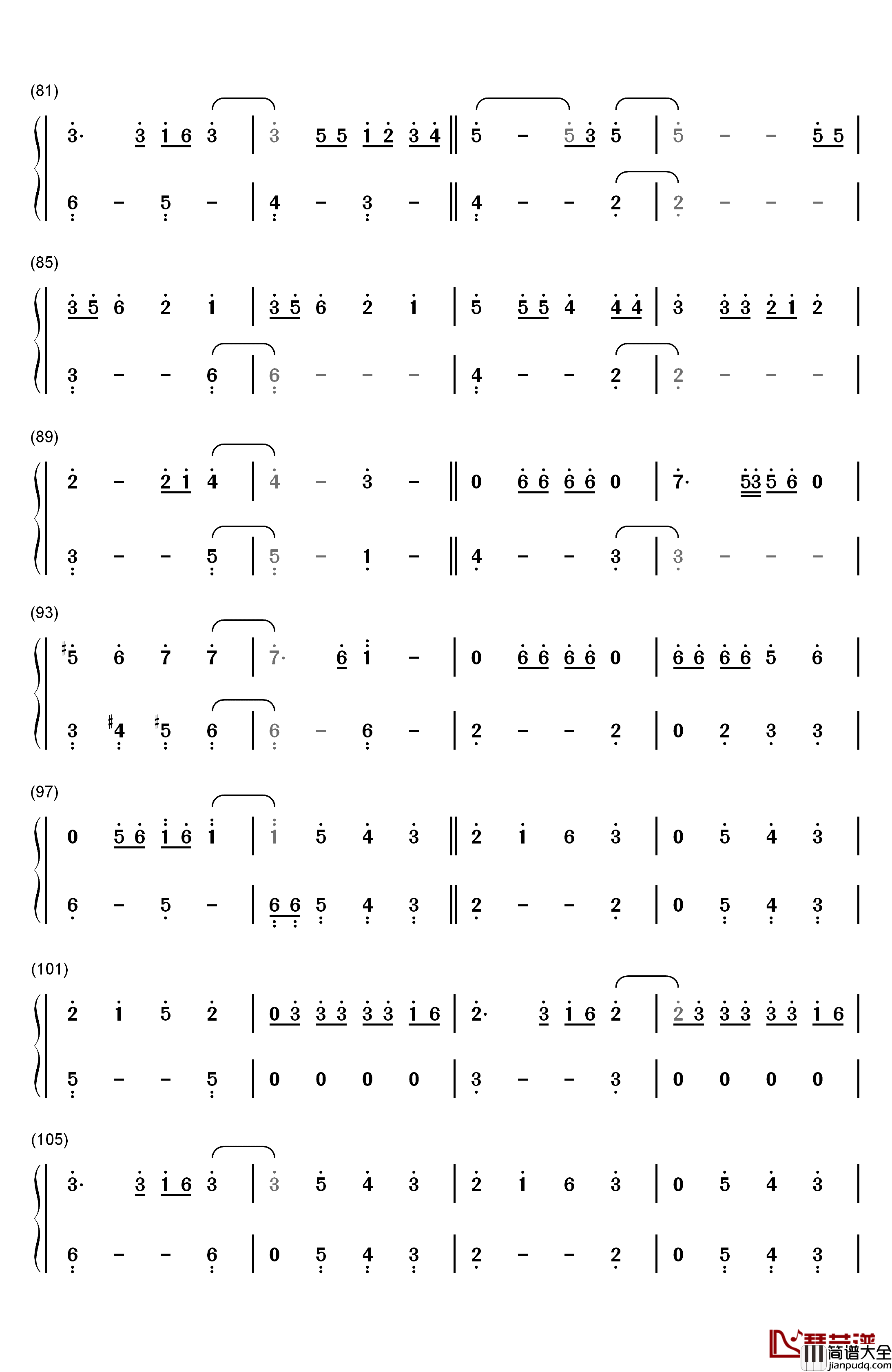 That's_What_I_Like钢琴简谱_数字双手_Bruno_Mars