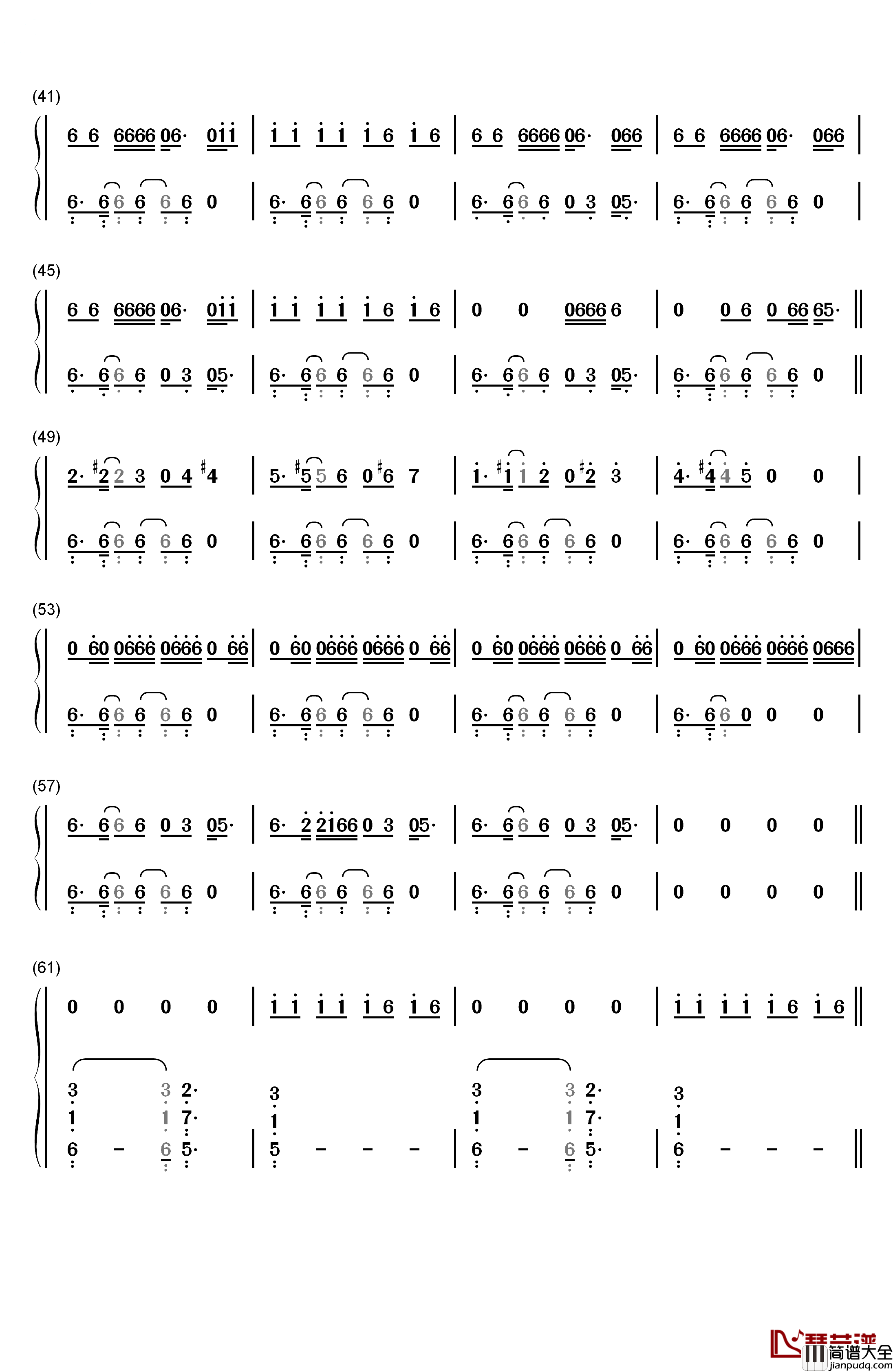 Problem钢琴简谱_数字双手_Ariana_Grande