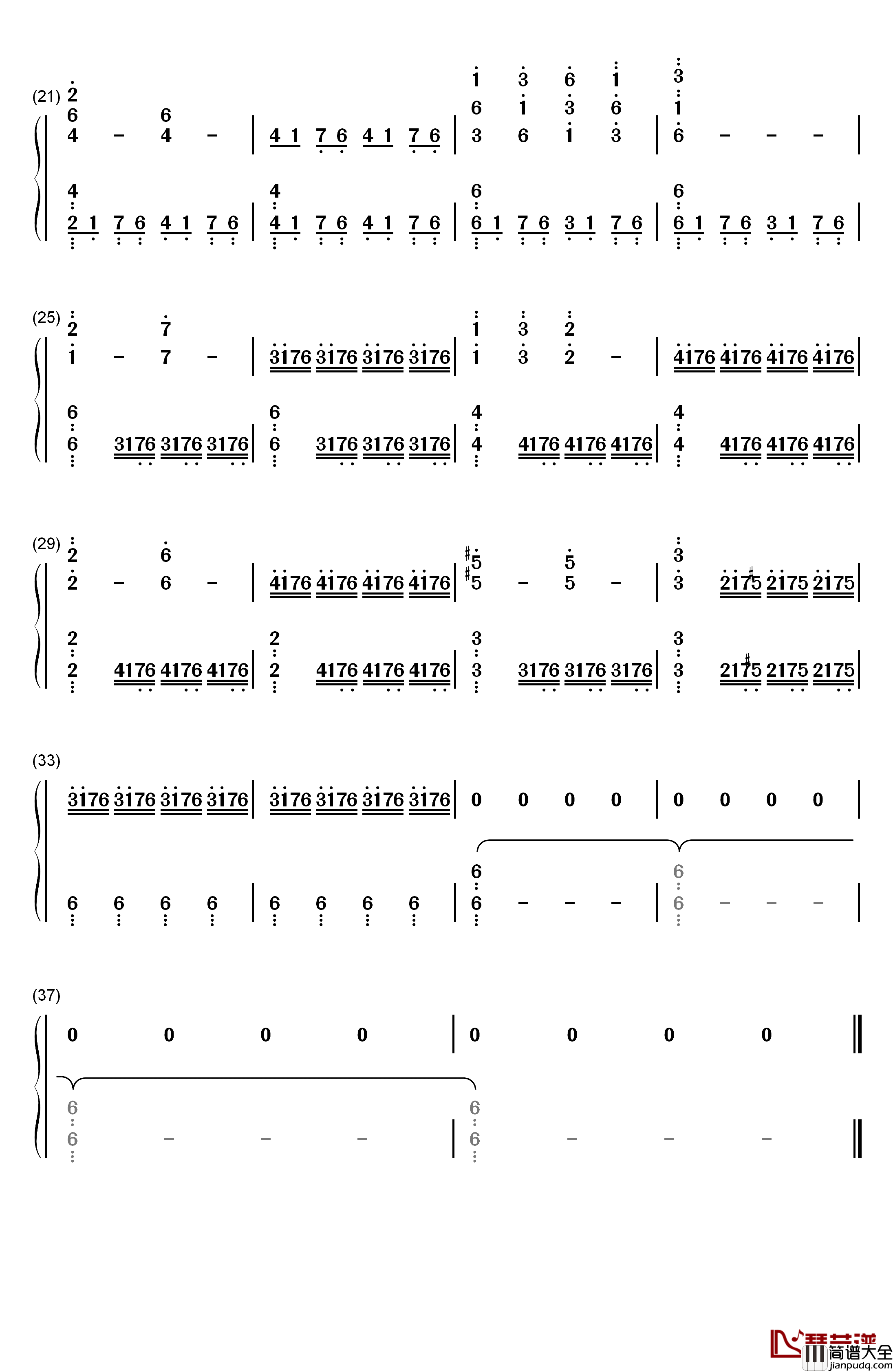 Daredevil_Theme钢琴简谱_数字双手_Graeme_Revell