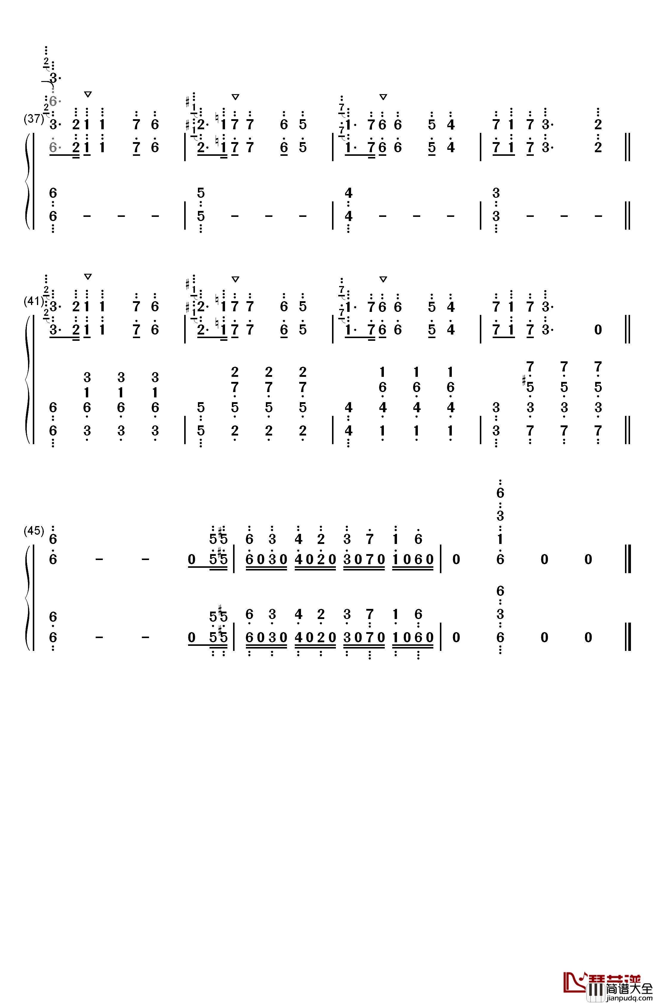 名探偵コナンメイン·テーマ钢琴简谱_数字双手_大野克夫