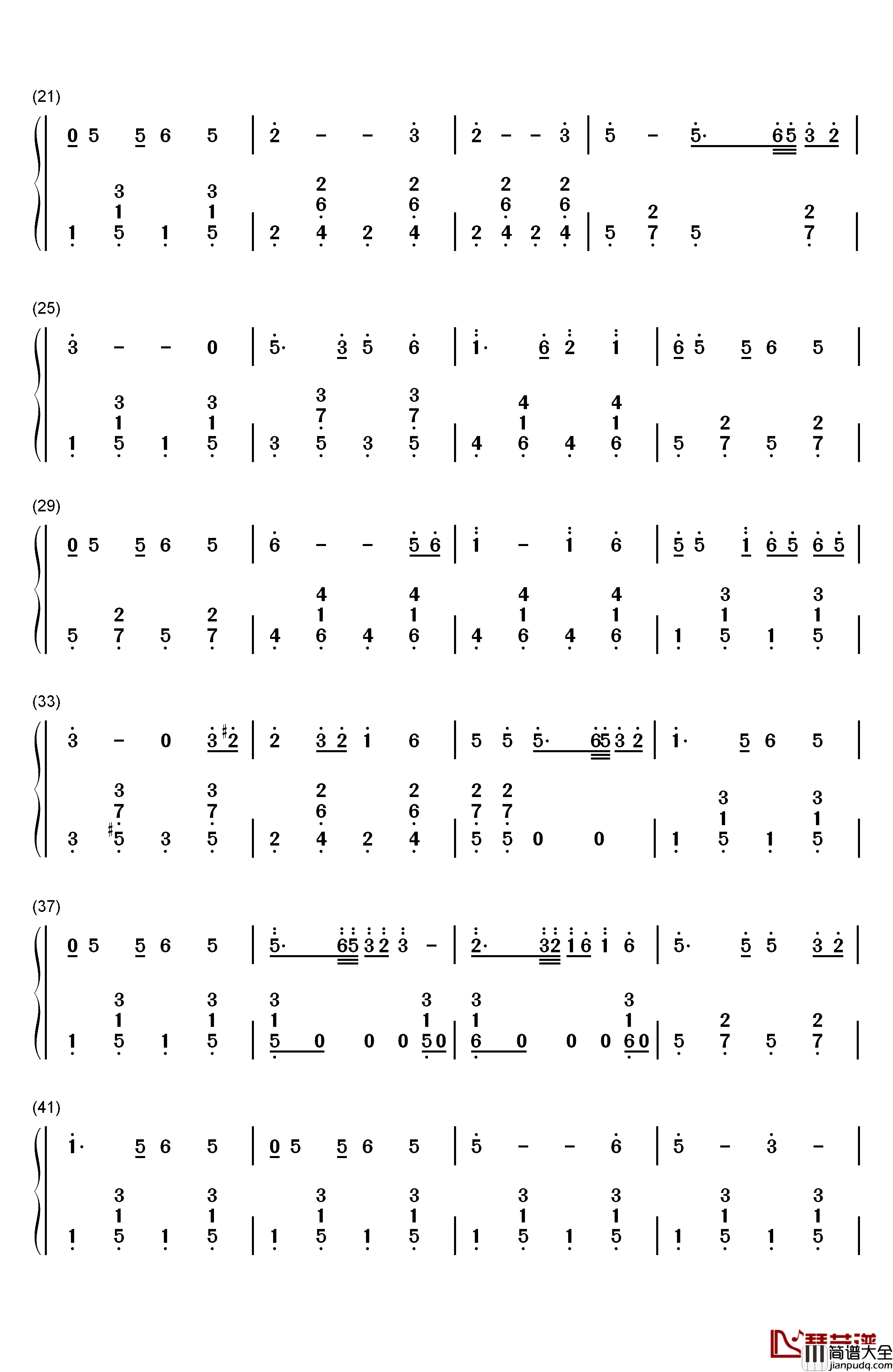 往事只能回味钢琴简谱_数字双手_刘家昌