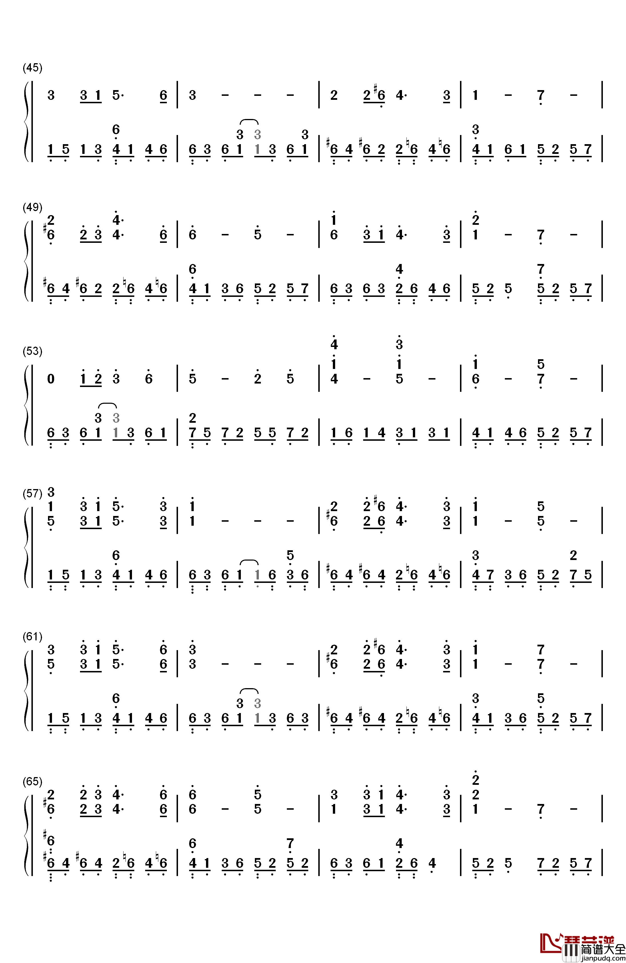 Out_Of_The_Darkness_Into_The_Light钢琴简谱_数字双手_Kevin_Kern