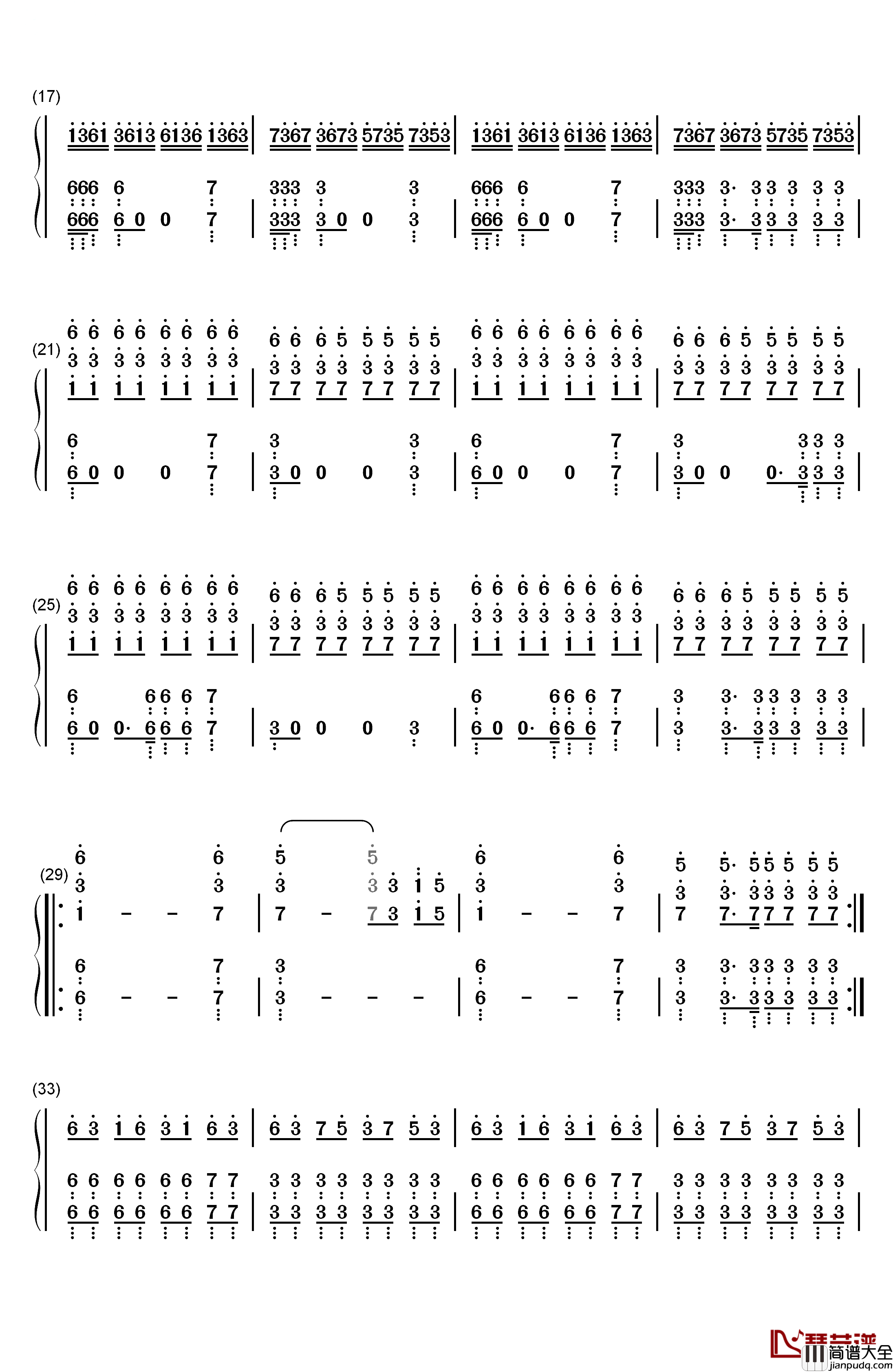 Still_DRE钢琴简谱_数字双手_Dr._Dre