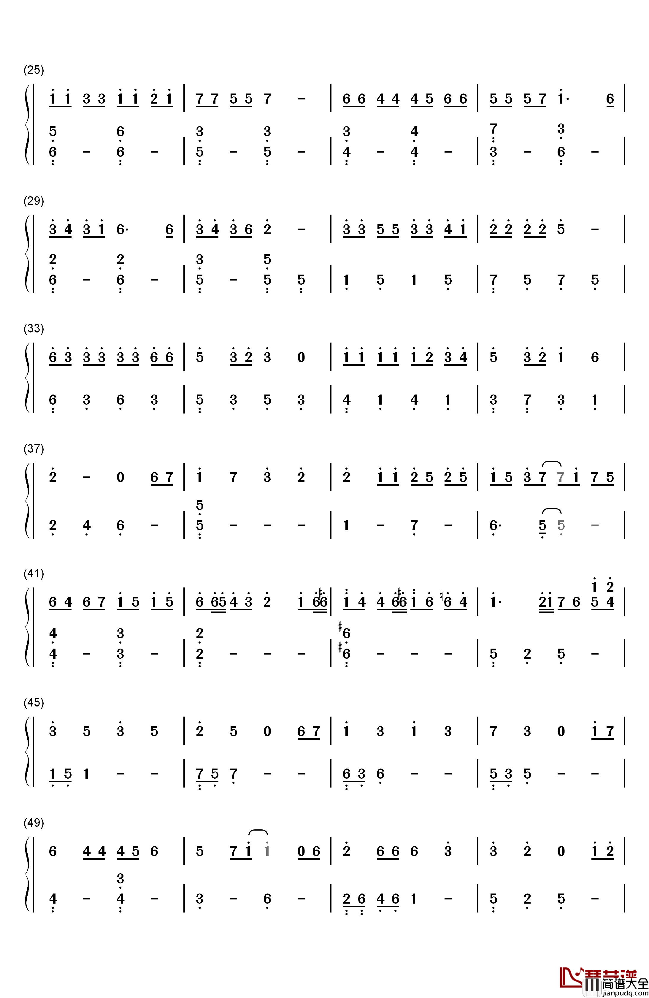 野孩子钢琴简谱_数字双手_杨千嬅